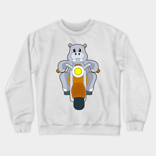 Hippo Motorcycle Crewneck Sweatshirt